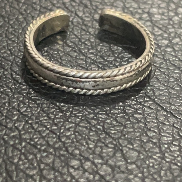 Sterling TOE RING Real Solid 925 Silver Fine Jewelry Size 3.5 adjustable vintage - Picture 1 of 5